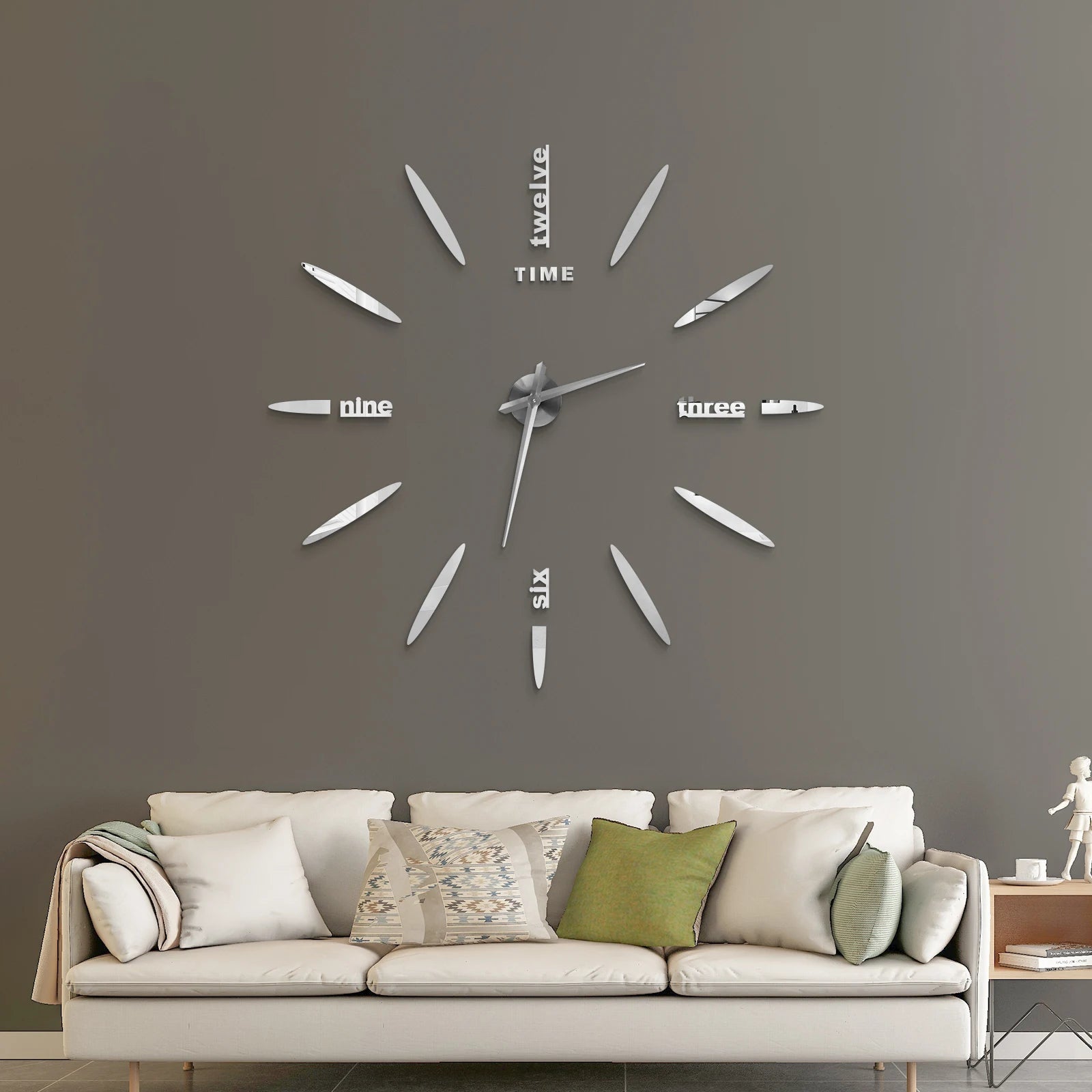 Large Wall Clock Quartz Needle 3D DIY 27" 37" or 47" Wall Clock    Home Decor Supply | Online Retail | ShoreShopper.com