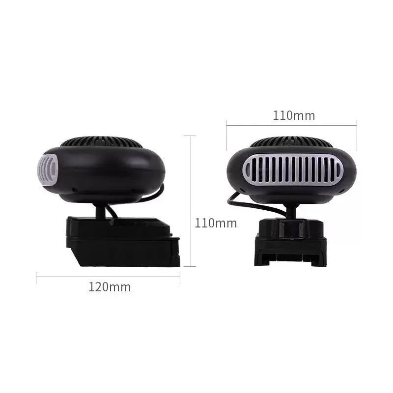 Electric Power Warm Air Blower Fan Heater Portable Small Space Heater Car Window Defogger Power Tool Parts Battery Powered    Home Decor Supply | Online Retail | ShoreShopper.com