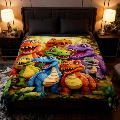 Dinosaur Throw Blanket 200x150cm Flannel Soft Warm Cozy Fuzzy Plush Blanket Couch Bed Decortion Kids Adults Christmas Gift