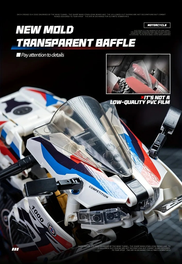 1:8 Motorcycle Building Blocks Set Super Motorbike Model Kit Technical Racing Kids Assembled Toys Gifts For Boys And Girls    Home Decor Supply | Online Retail | ShoreShopper.com