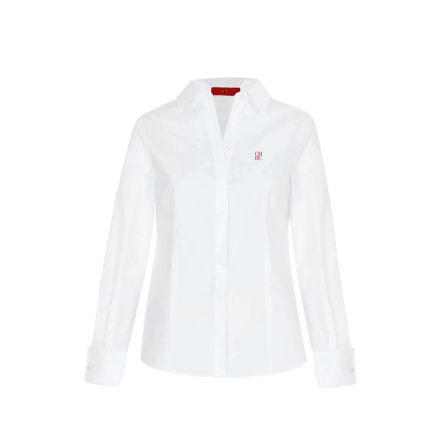 CH Women's Clothing -Women's White Button Down Shirt CHHC Logo Embroidered Long Sleeve Casual Formal Office Blouse Top    Your Coastal Marketplace | Shoreshopper.com