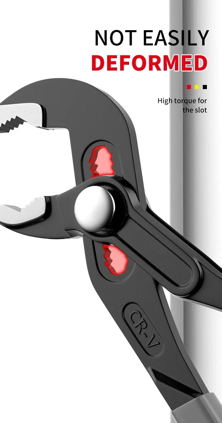 Water Pump Pliers Quick-Release Plumbing Pliers Pipe Wrench Adjustable Water Pipe Clamp Pliers Household Hand Tools Multi-functi    Home Decor Supply | Online Retail | ShoreShopper.com