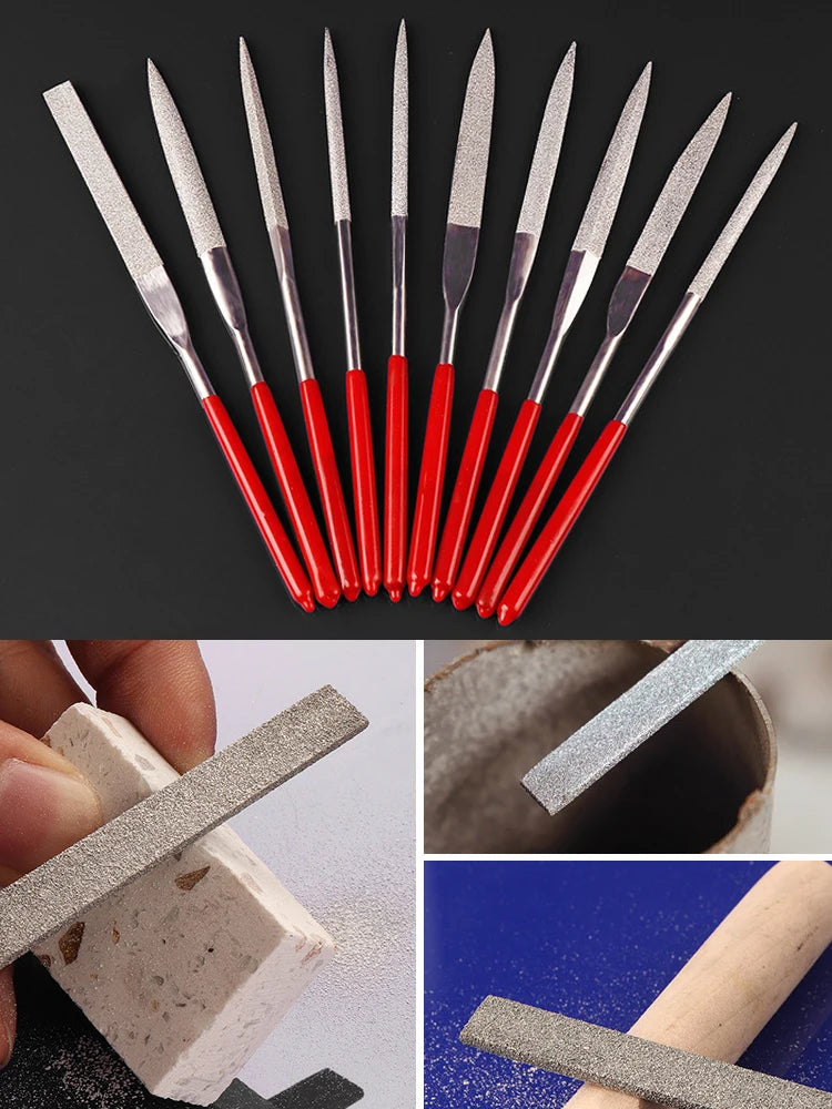 Diamond Mini Needle File Set for Carpentry Jewelry Stone Glass Metal Ceramic Polish Carving DIY Craft Woodworking Hand Tools    Home Decor Supply | Online Retail | ShoreShopper.com