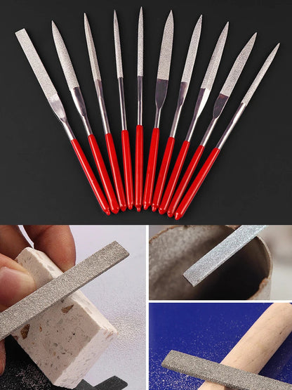 Diamond Mini Needle File Set for Carpentry Jewelry Stone Glass Metal Ceramic Polish Carving DIY Craft Woodworking Hand Tools    Home Decor Supply | Online Retail | ShoreShopper.com