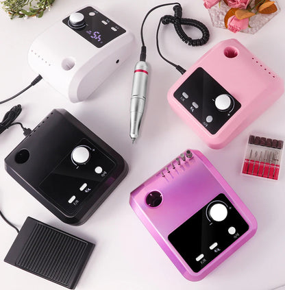 45000RPM Nail Drill Machine Professional Nail Lathe with Large LCD Screen Smart Electric Manicure Polisher Nail Art Tools    Home Decor Supply | Online Retail | ShoreShopper.com