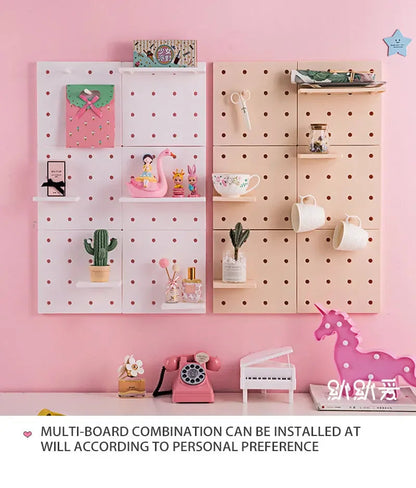Home Decor Wall Shelves Decoration Hole Board Wall Storage Rack Storage Shelf Kitchen Bedroom Hanging Wall Shelves Wall Decor    Home Decor Supply | Online Retail | ShoreShopper.com