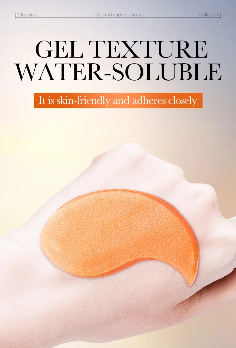 BIOAQUA Vitamin C & Collagen Eye Mask (80 Count) - Brightening Under Eye Patches for Dark Circles, Puffiness, and Anti-Aging Hydration - ShoreCo.Shop