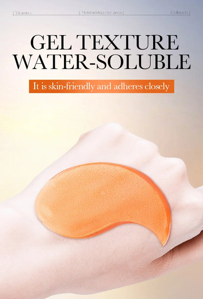 BIOAQUA Vitamin C & Collagen Eye Mask (80 Count) - Brightening Under Eye Patches for Dark Circles, Puffiness, and Anti-Aging Hydration - ShoreCo.Shop