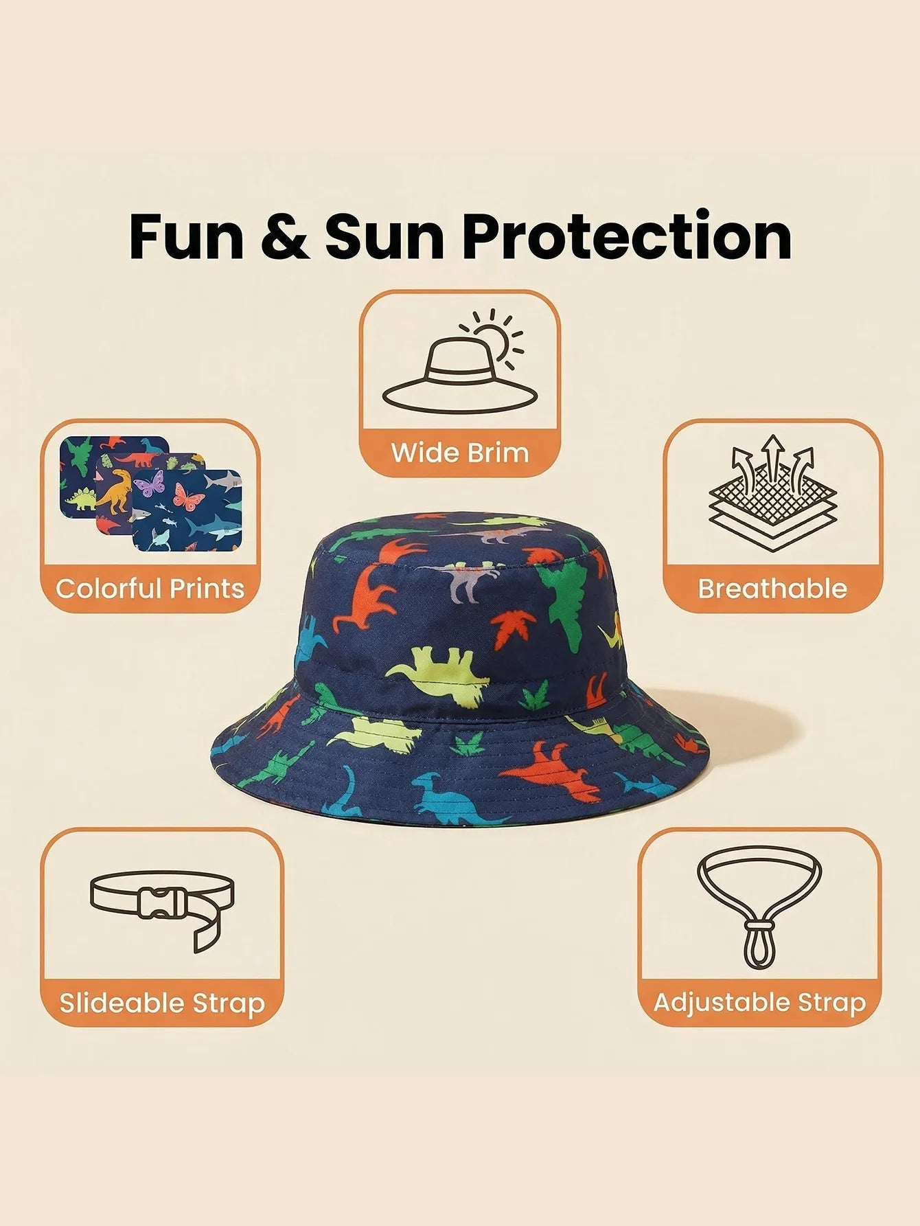 Baby beach hat - quick-drying, adjustable, wide brim, fisherman hat, sun hat, breathable and quick-drying    Your Coastal Marketplace | Shoreshopper.com