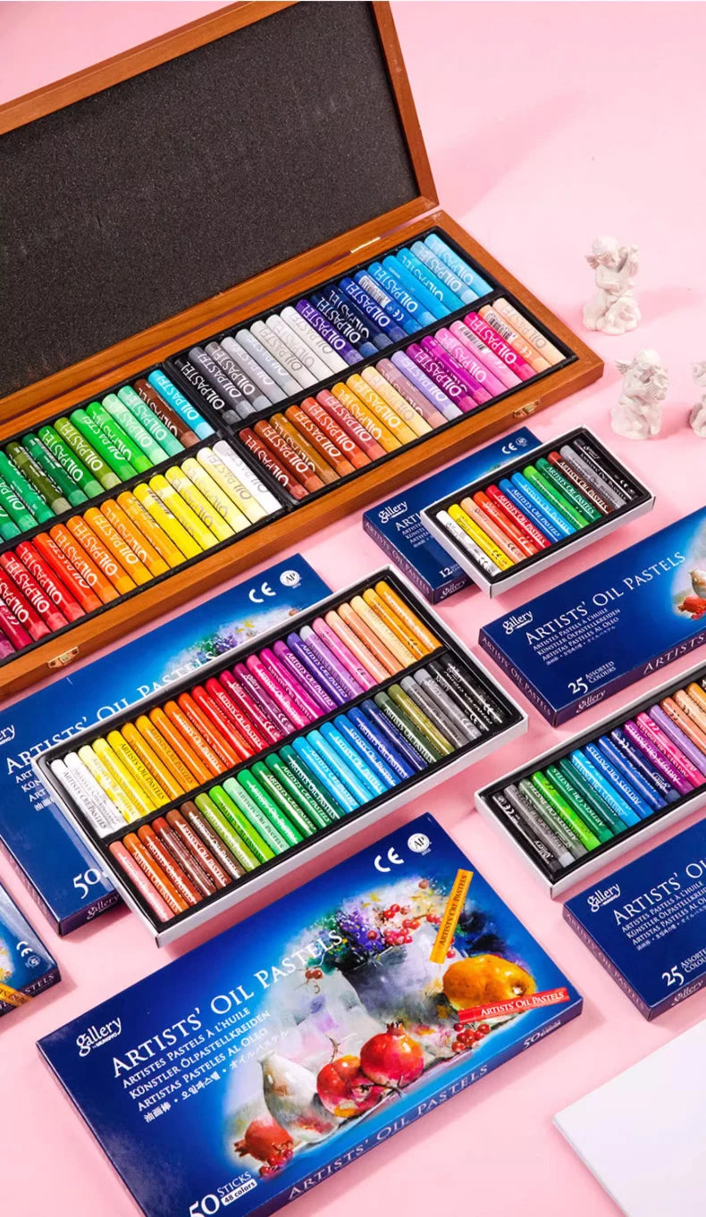 Artists' Soft Oil Pastels, Professional Set of 12/25/48 Assorted Color, Water-Soluble Non-toxic Drawing Supplies    Home Decor Supply | Online Retail | ShoreShopper.com