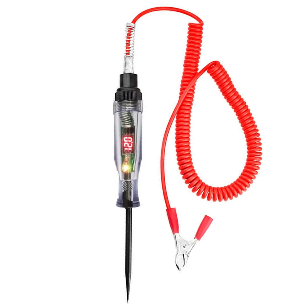 1pc 6V 12V 24V 48V 90V Car Digital Display Test Pen Circuit Test Pen Light Bulb Electric Measuring Pen Repair Tools    Home Decor Supply | Online Retail | ShoreShopper.com