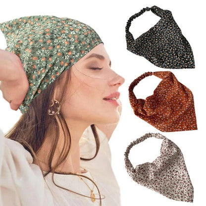 Floral Kerchief Headwear Wrist Head Wrap Scarf Triangular Headscarf Accessories Hair Band Fashion Women Hats Creative Gifts    Your Coastal Marketplace | Shoreshopper.com
