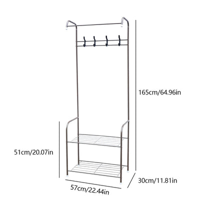 Independent Hanger Brown Metal Shoe Hanger 4 Hooks Clothes Rack Clothes Hangers Coat Hanger Stand Wardrobe Stand    Home Decor Supply | Online Retail | ShoreShopper.com
