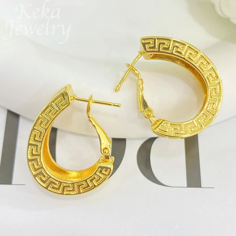 Dubai Golden Jewelry Sets for Women Luxury Italian Bridal Necklace Pendant Earrings Wedding Party Accessories Lady Gifts    Home Decor Supply | Online Retail | ShoreShopper.com