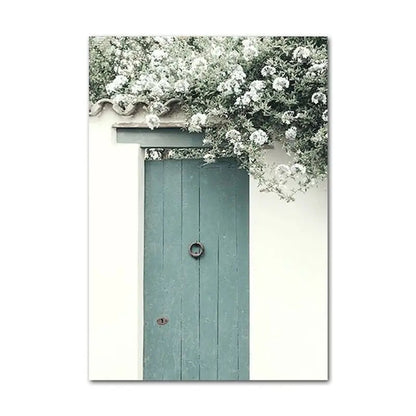 CHENISTORY-Acrylic Paint By Number Houses Scenery Picture, Green Plants On Canvas, Home Decoration    Home Decor Supply | Online Retail | ShoreShopper.com