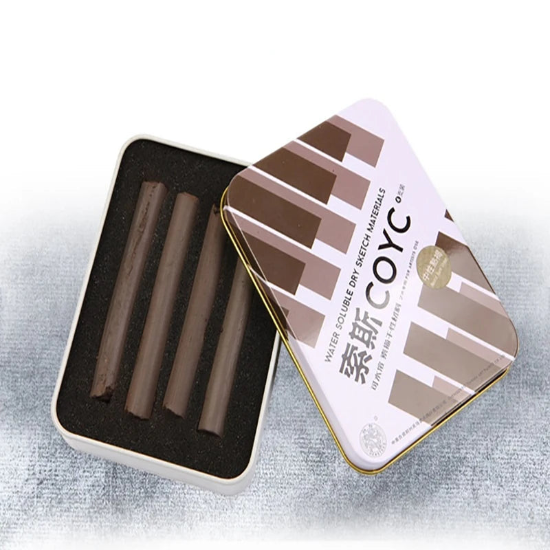 4 Pcs/box Sketch Charcoal Water-soluble Sketching Dry Materials Charcoal Brushes Charcoal Strips Art Painting Supplies    Home Decor Supply | Online Retail | ShoreShopper.com