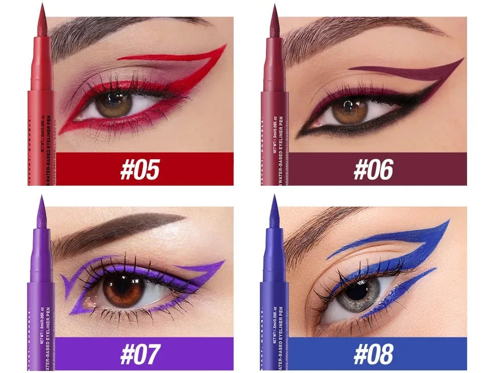 Red Wine Black Waterproof Eyeliner Pencil Untra-fine Liquid Eye Liner Pen Quick Dry Long Lasting Non Smudge Makeup Cosmetics - ShoreCo.Shop