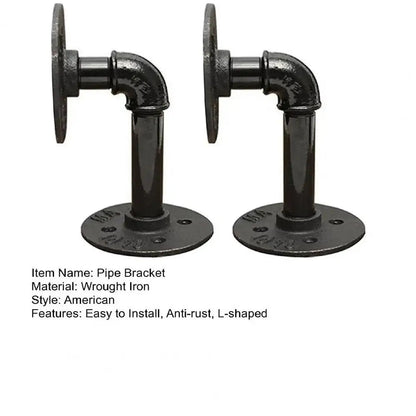 Replacement Heavy Duty Floating Shelf Brackets Black Coated Metal Cast Iron Shelves Brackets Wall Mount Wall Shelf Support    Home Decor Supply | Online Retail | ShoreShopper.com