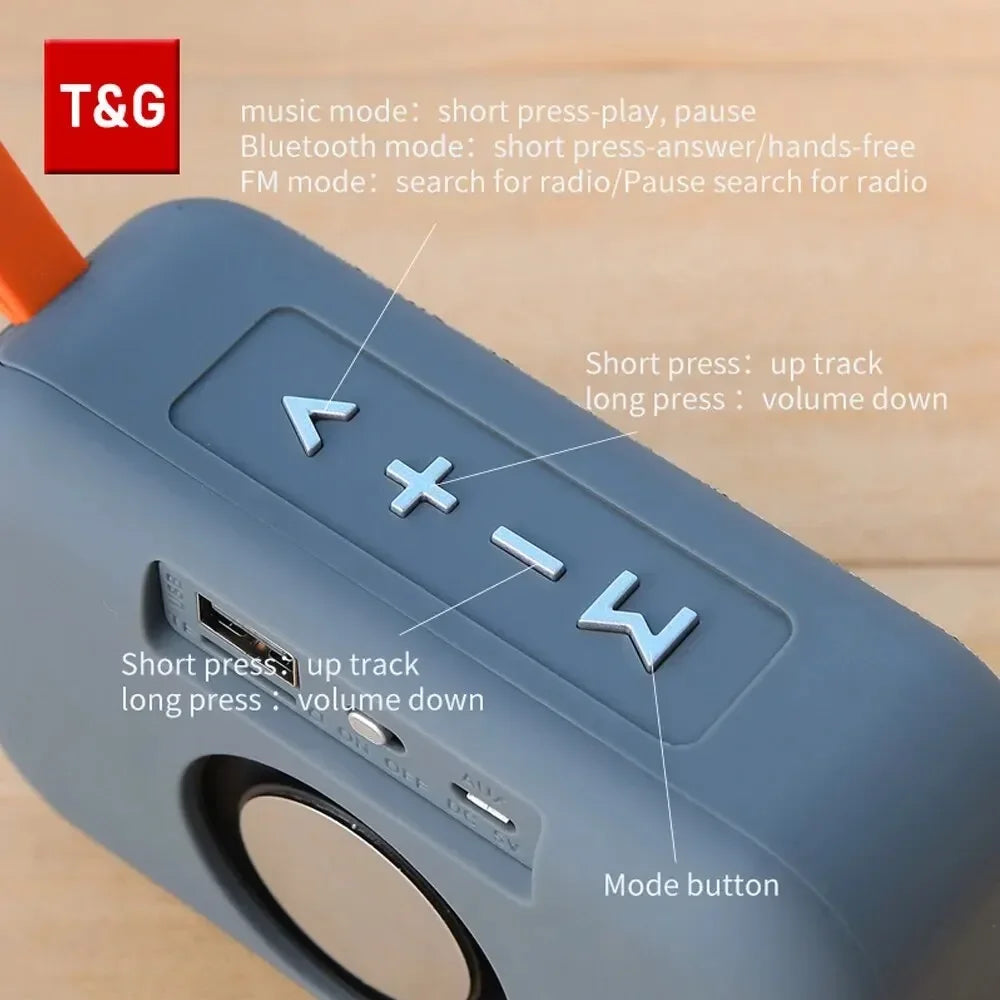 Speaker TG506 Portable Mini Wireless Soundbar Bluetooth 5.0 Outdoor Indoor HIFI Loudspeaker Support TF Card FM Radio Waterproof    Home Decor Supply | Online Retail | ShoreShopper.com
