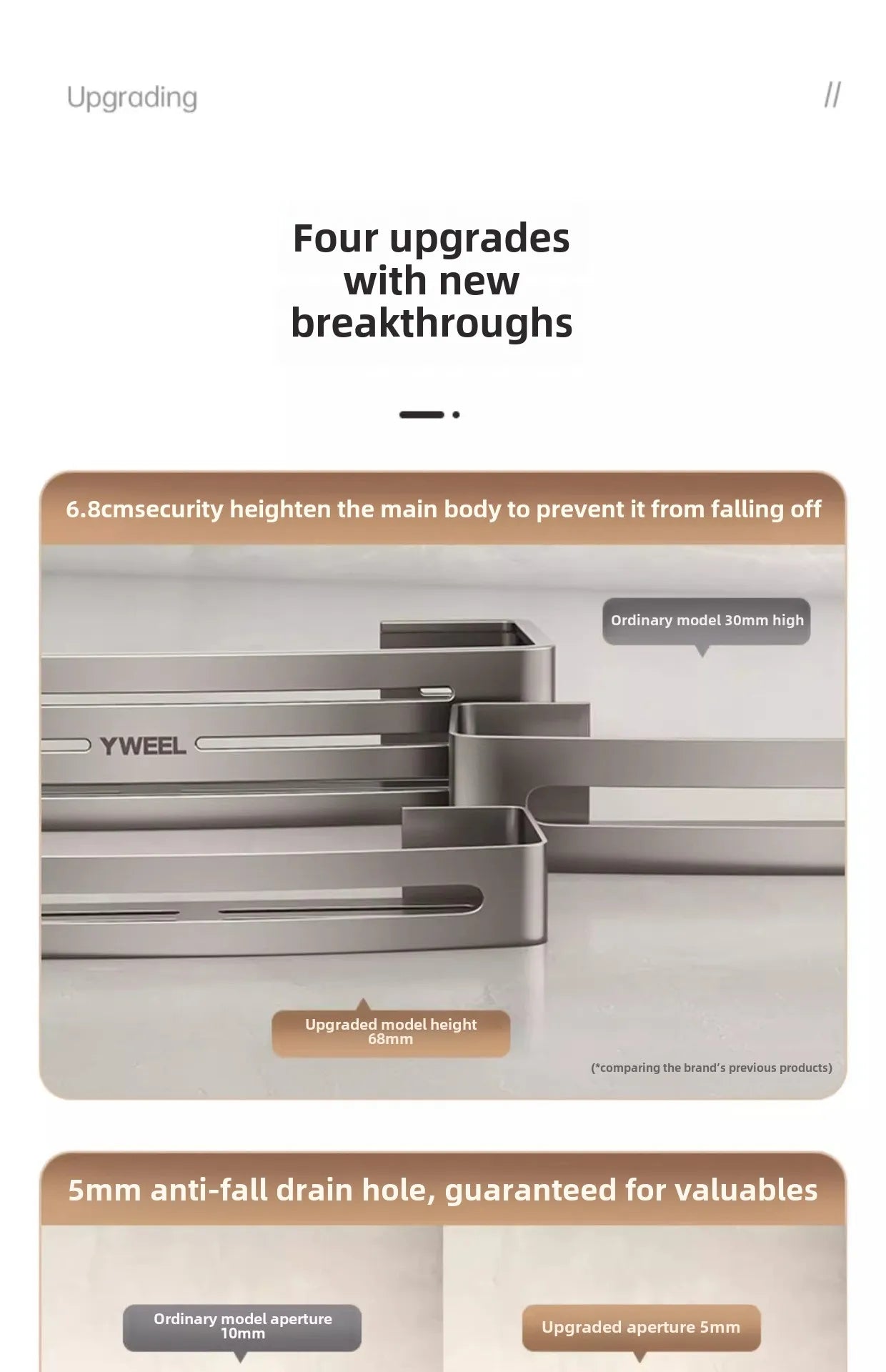 Bathroom storage shelf Bathroom toilet washstand Hand washing bathroom shower gel Wall storage shelf free of holes    Home Decor Supply | Online Retail | ShoreShopper.com