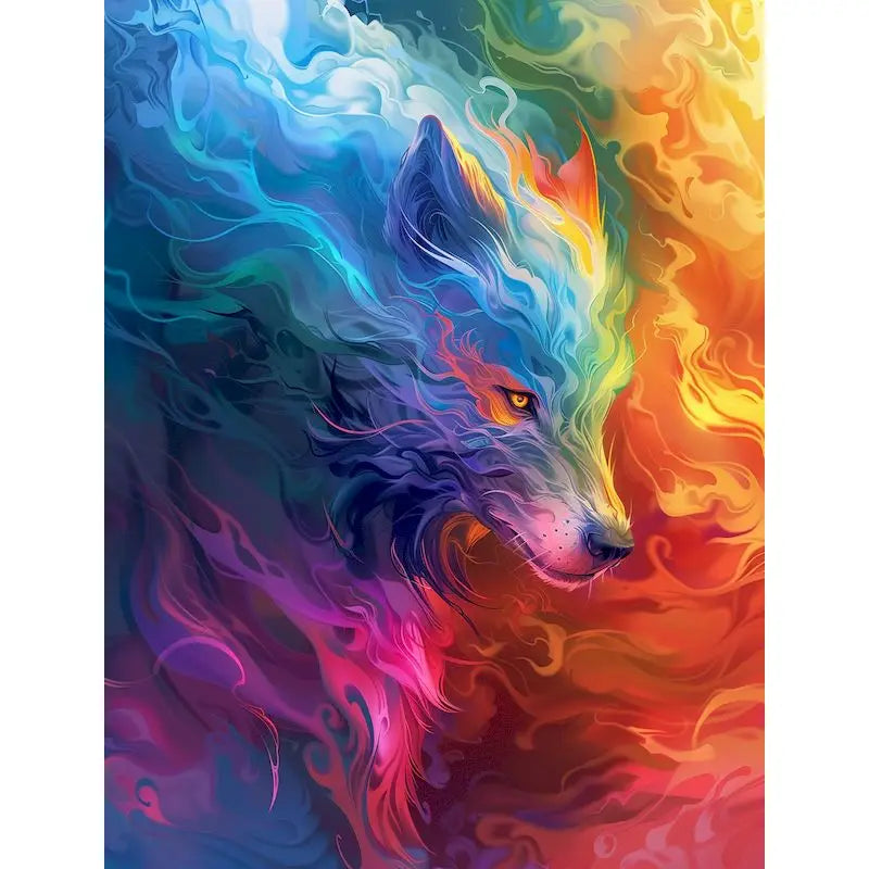 Diy Paint By Numbers For Adults Beginners Wolf Animals Acrylic Painting By Number Kits Home Decoration Framelessless    Home Decor Supply | Online Retail | ShoreShopper.com