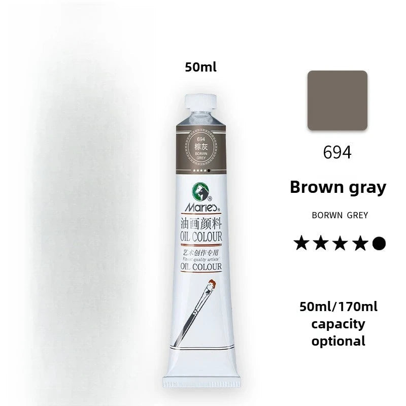 Maries Oil Paint 50ML Oil Painting Art Creation Pigment Large Oil Paint Paint Single Commonly Used 24 Colors    Home Decor Supply | Online Retail | ShoreShopper.com