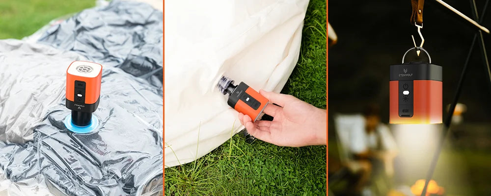 ETENWOLF AIR 3S Wireless Electric Air Pump 1300mAh Camping Light Small Inflator Deflator Outdoor Pump Pool Floats Sleeping Pads    Home Decor Supply | Online Retail | ShoreShopper.com