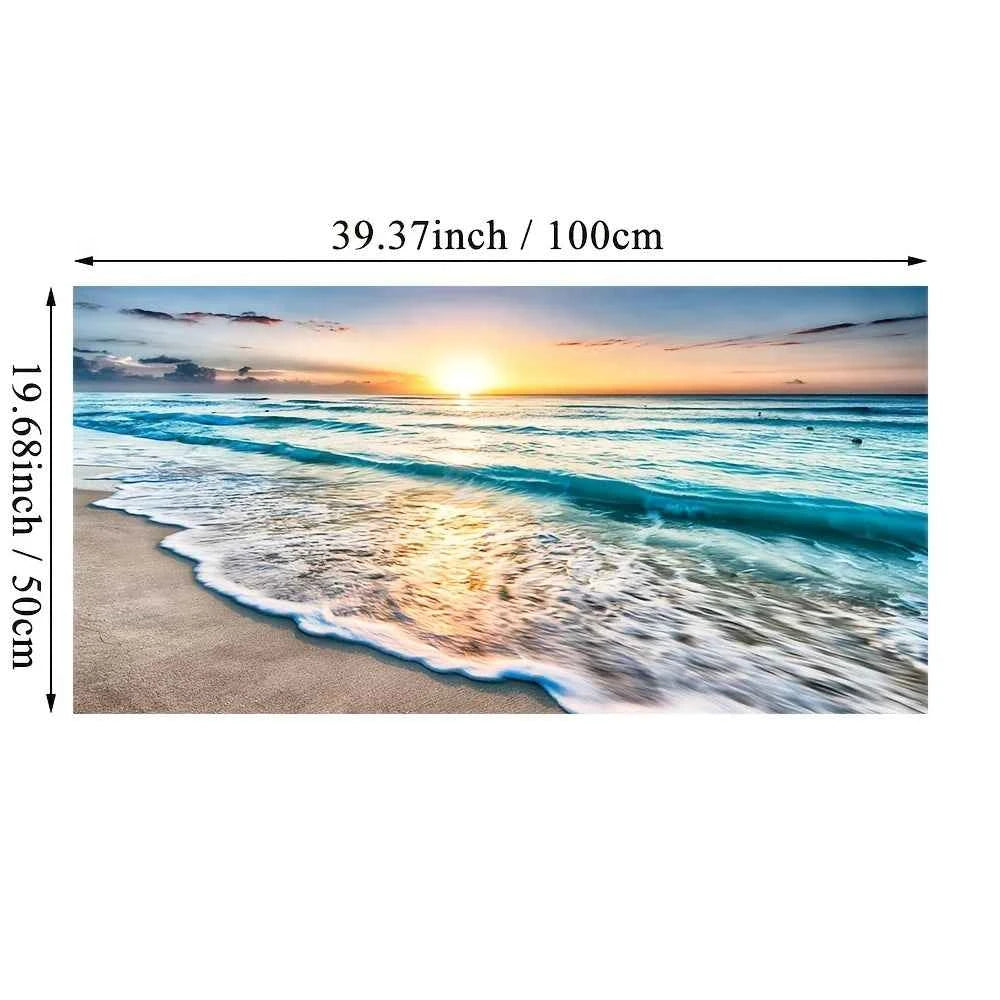 Beach Sunset Wall Art Posters Large Landscape Canvas Painting Print Nordic Wall Decoration Picture For Home Decor