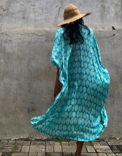 Beach Dress Tunic Cover up Embroidery Kaftan Saida de Praia Women Bikini Cover-up Pareo Sarong Beachwear    Your Coastal Marketplace | Shoreshopper.com