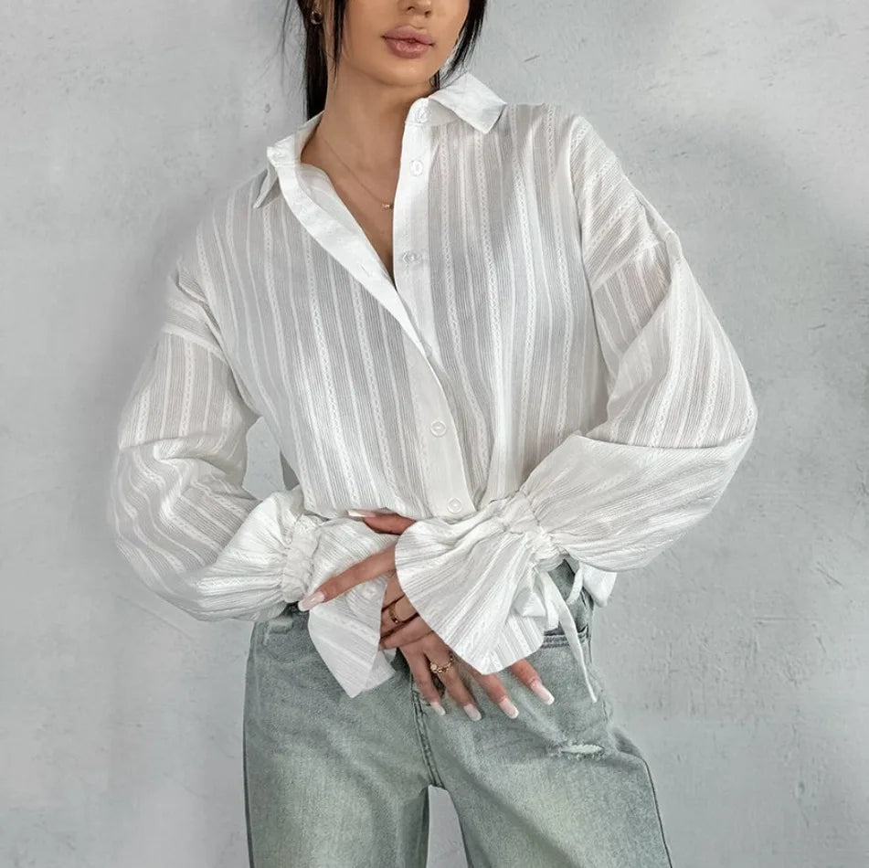 New Fashion White Shirts Women Long Sleeve Oversize Blouse New Spring Summer Basic Tops Cotton Chic Shirt for Women 100% Cotton    Your Coastal Marketplace | Shoreshopper.com