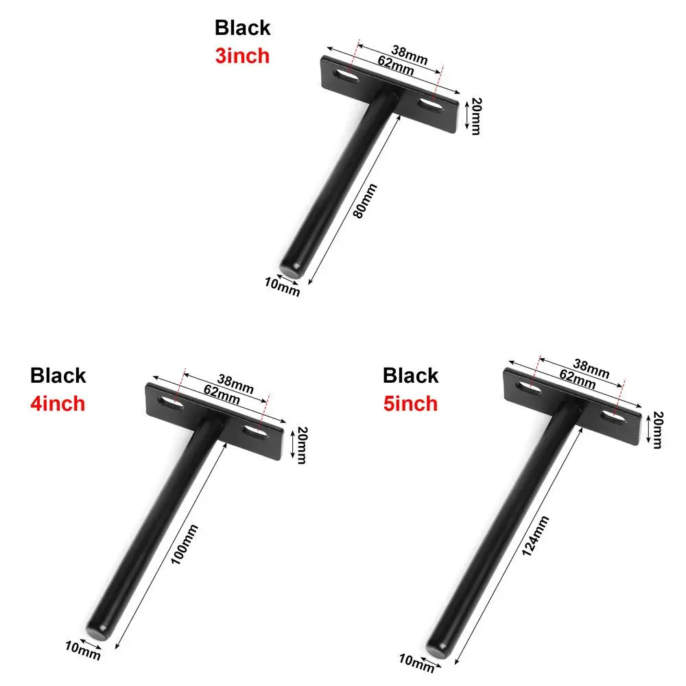 T Shape Metal Shelf Brackets Concealed Brackets Floating Hidden Wall Shelf Supports Screw Mounting Plate High Quality    Home Decor Supply | Online Retail | ShoreShopper.com