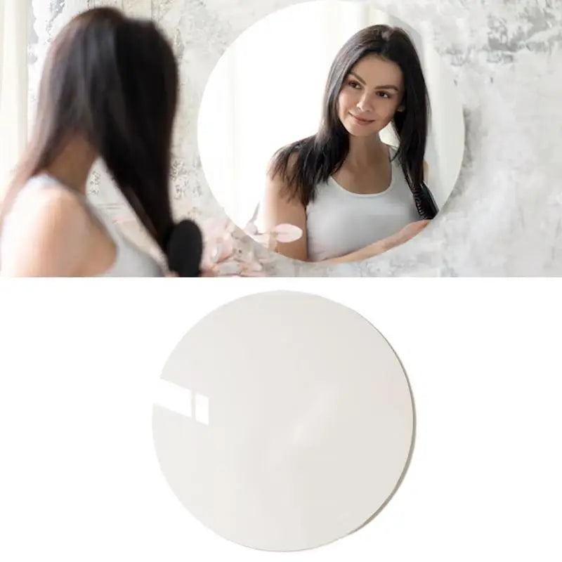 Acrylic Mirror Sheet Frameless Bathroom Wall Mirror Stickers Adhesive Bathroom Vanity Mirrors Waterproof Room Wall Decor For    Home Decor Supply | Online Retail | ShoreShopper.com