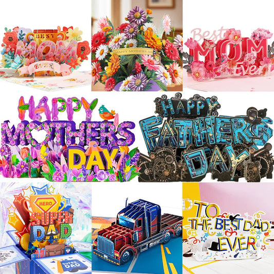 3D Creative Bouquet Gift Card for Mother Father Wife Friends Blessing Card Gift for Mothers Fathers Day Thank You Greeting Cards    Your Coastal Marketplace | Shoreshopper.com
