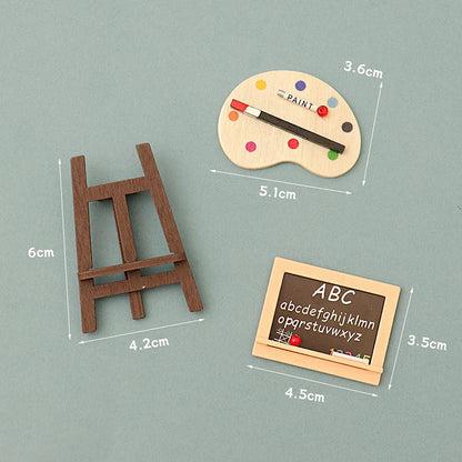 1/12 Dollhouse Draw Room Art Supplies Decoration Dolls House Accessories Mini Pigment Tube Paint Brush Palette Model Dollhouse    Home Decor Supply | Online Retail | ShoreShopper.com