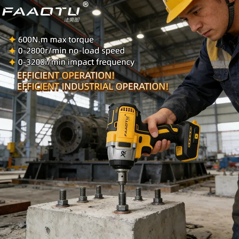 FAAOTU DCF880 2 Cordless Impact Wrench 2300RPM Compact Electric Wrench Recharge Power Tools For Dewalt 20V Battery(no battery) - ShoreCo.Shop