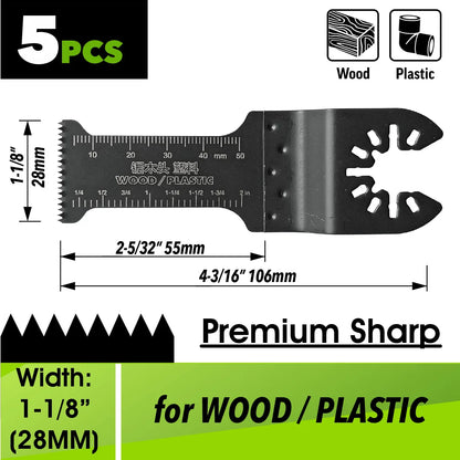 Oscillating Saw Blades Kit，Multitool Blades - Compatible with Milwaukee Dewalt  Worx Skil AEG Ryobi - ShoreCo.Shop