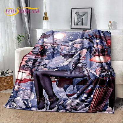 Genshin Impact Cartoon Game Soft Plush Blanket,Flannel Blanket Throw Blanket for Living Room Bedroom Bed Sofa Picnic Cover Kids    Your Coastal Marketplace | Shoreshopper.com