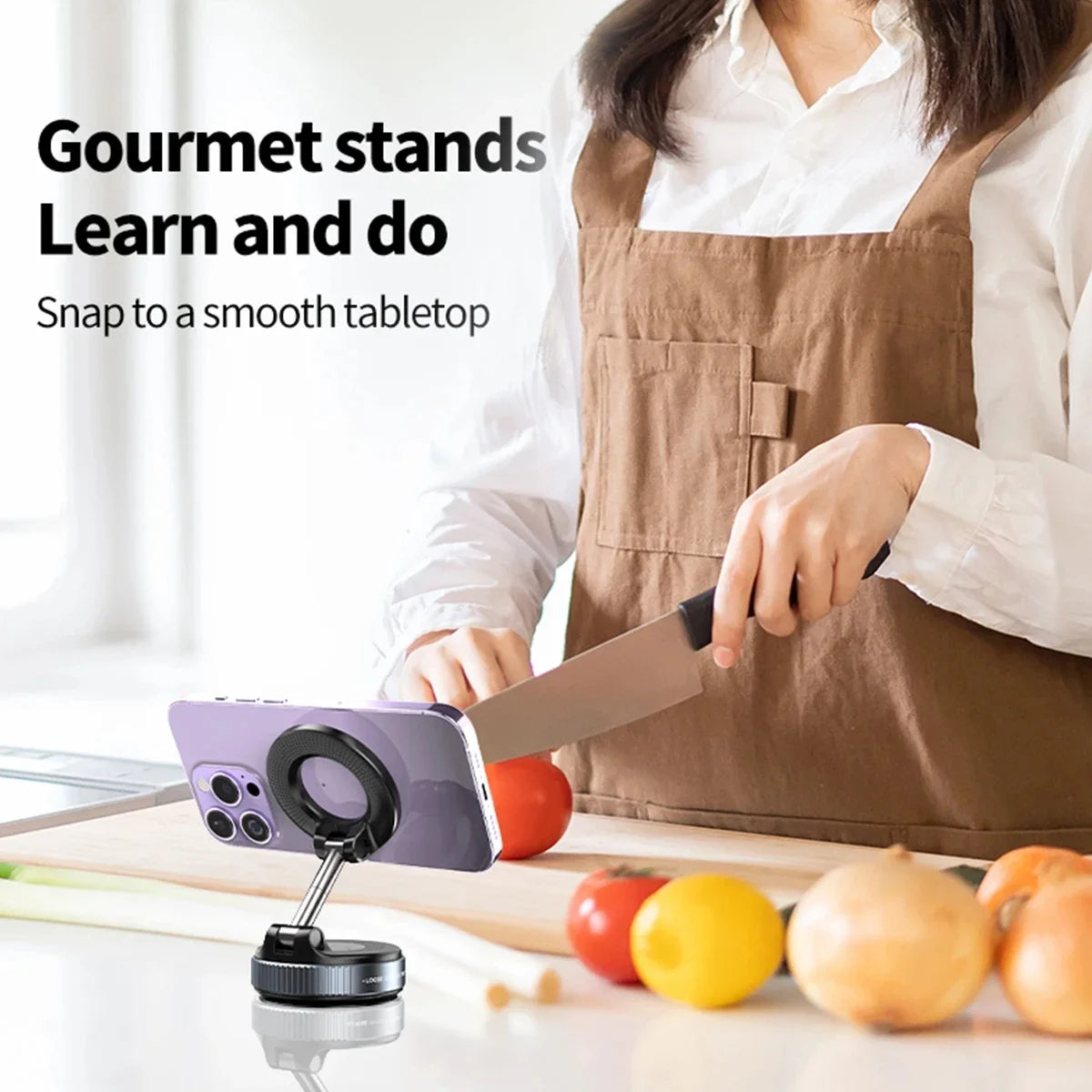Car Mount Electric Vacuum Magnetic Holder Foldable Strong Suction Stand For Cell Phone For iphone 12 13 14 15 16 Live Streaming    Home Decor Supply | Online Retail | ShoreShopper.com