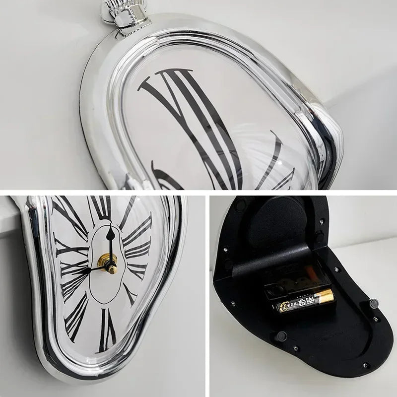 Novel Salvador Dali Style Melting Distorted Surreal Wall Clock    Home Decor Supply | Online Retail | ShoreShopper.com