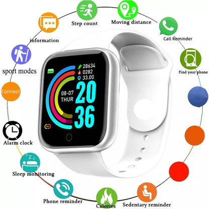 Smartwatch Men Women Wristwatches Smart Watch Message Fitness Monitor Bracelet Birthday Gift Electronic Clock For Android IOS    Home Decor Supply | Online Retail | ShoreShopper.com