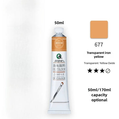 Maries Oil Paint 50ML Oil Painting Art Creation Pigment Large Oil Paint Paint Single Commonly Used 24 Colors    Home Decor Supply | Online Retail | ShoreShopper.com