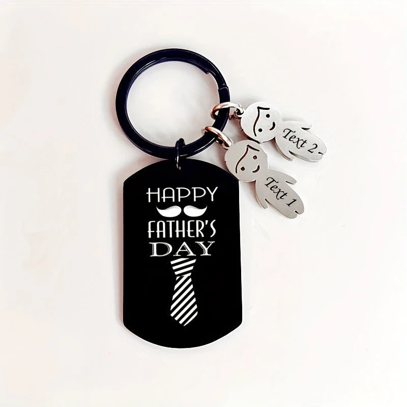 Father's Day Custom Photo Keychain Commemorative The Day You Became My Daddy Stainless Steel Keyring Personalized Gift For Daddy    Your Coastal Marketplace | Shoreshopper.com