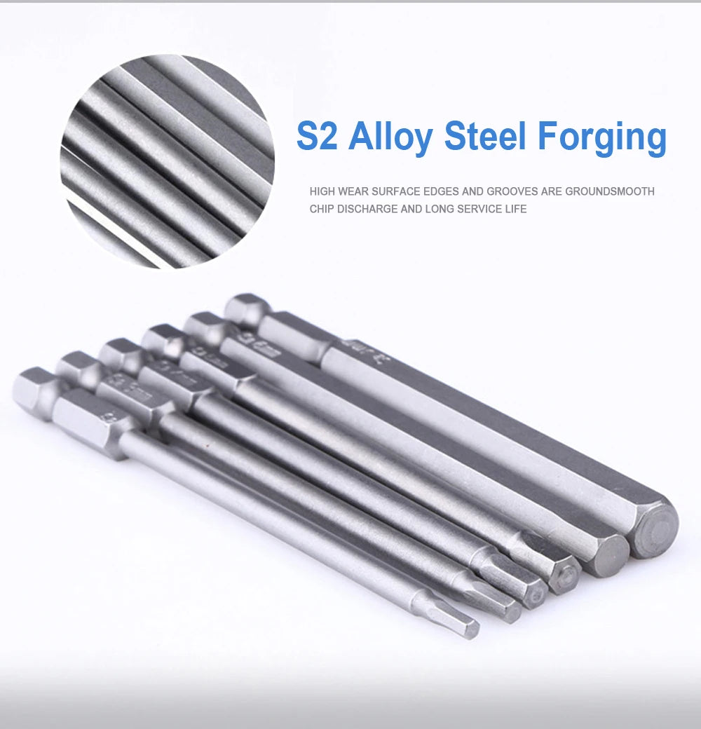 8pcs 100mm Hex Head Allen Wrench Drill Bits Set SAE Metric Allen Electric Hexagonal Bit Screwdriver Socket Bit Power Tool Parts    Home Decor Supply | Online Retail | ShoreShopper.com