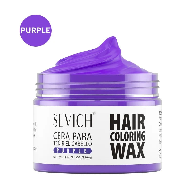 SEVICH Hair Colour Wax Temporary DIY Hair Coloring Wax One-Time Long Lasting Hair Dye Mud Cream Christmas Hair Styling Products - ShoreCo.Shop