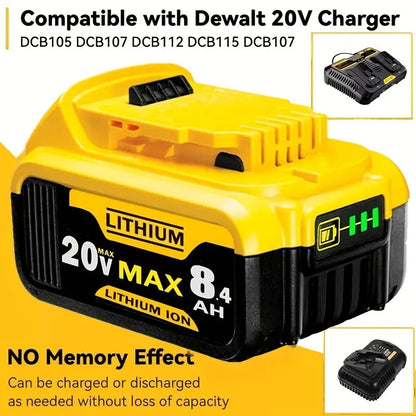For Dewalt 20V 8.4Ah Battery Pin DCB205 Hand Drill Electric Tool 18650 Lithium Battery Power Battery DCB206-2 DCB205-2 DCB205    Home Decor Supply | Online Retail | ShoreShopper.com