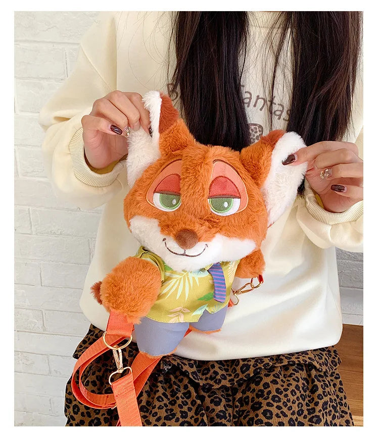 New Zootopia Doll Crossbody Bag Cartoon Judy Hopps Shoulder Bag Holiday Gift Large Capacity Portable Storage Commuter Bag - ShoreCo.Shop