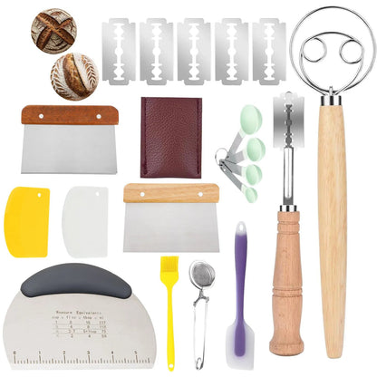 Sourdough Bread Baking Supplies Inclued Sourdough Danish Dough Whisk Bread Lame Scraper Dough Cutter Perfects Gift for Baker    Home Decor Supply | Online Retail | ShoreShopper.com