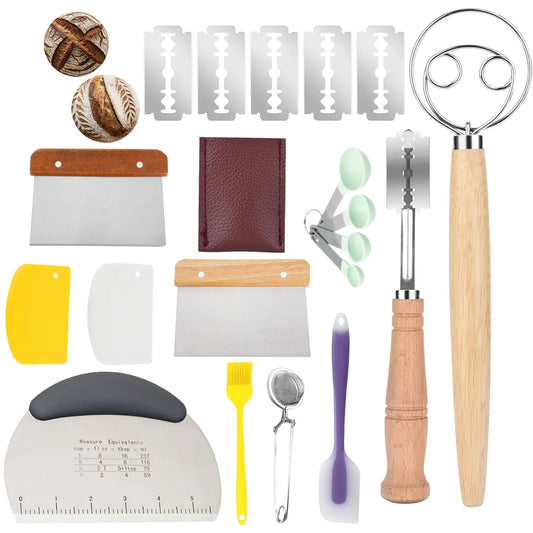 Sourdough Bread Baking Supplies Inclued Sourdough Danish Dough Whisk Bread Lame Scraper Dough Cutter Perfects Gift for Baker    Home Decor Supply | Online Retail | ShoreShopper.com