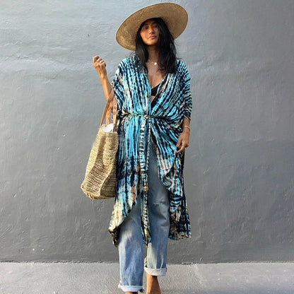 Beach Dress Tunic Cover up Embroidery Kaftan Saida de Praia Women Bikini Cover-up Pareo Sarong Beachwear    Your Coastal Marketplace | Shoreshopper.com