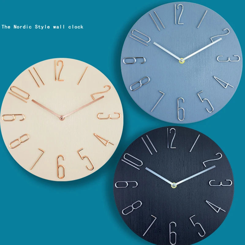 Nordic Style Home Wall Clock No Second Hand Simple Quartz 30"    Home Decor Supply | Online Retail | ShoreShopper.com